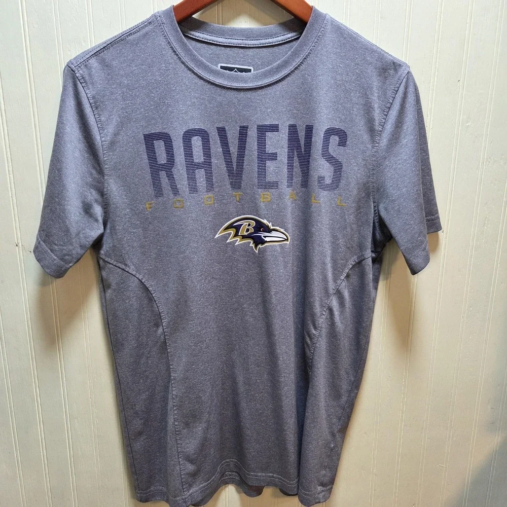 Baltimore Ravens Shirt Mens Small Gray NFL Football NFL Team Apparel Tee Graphic